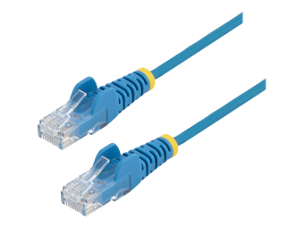 StarTech.com 25 m Cat6-Kabel - Schlankes Cat6-Patchkabel - Blau - Snagless RJ45-Anschlusse - Gigabit-Ethernet-Kabel - 28 AWG - Patch-Kabel - RJ-45 (M)