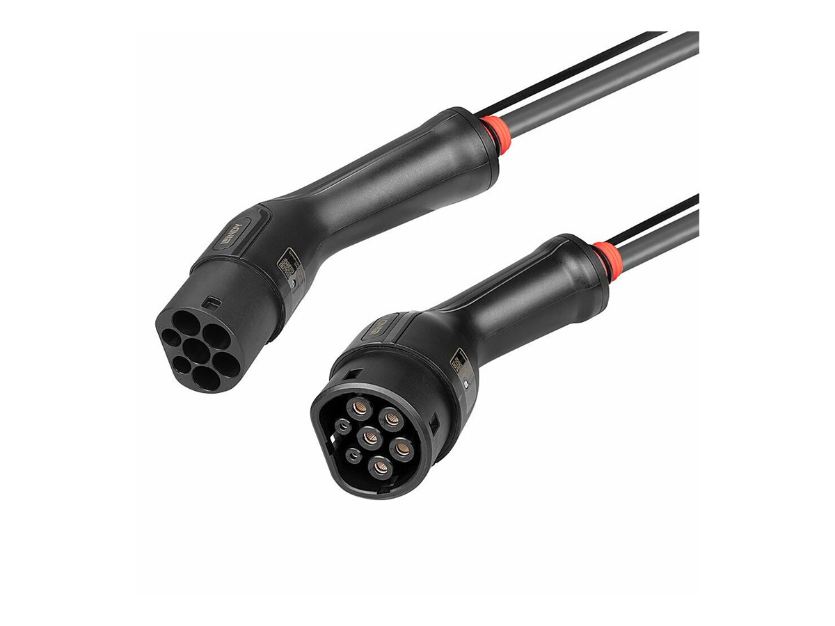 Lindy Stromkabel - IEC 62196 Type 2 (W) Schutzkappe zu IEC 62196 Type 2 (M)