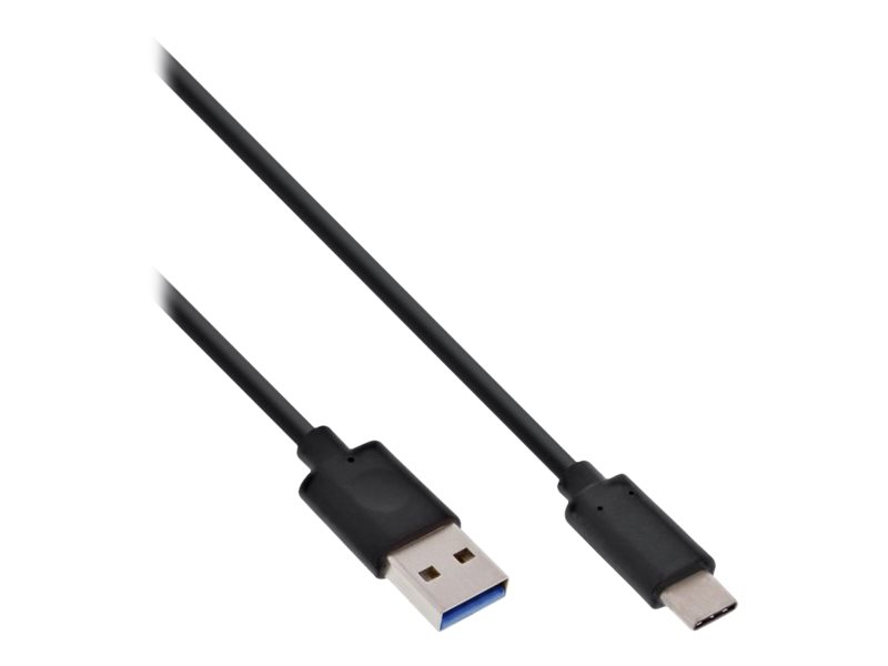InLine USB 3.2 Gen.1x2 Kabel - USB-C Stecker an A Stecker - schwarz - 05m