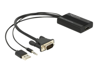 Delock Spannungsversorgungs-Audio-Videoadapter - HD-15 (VGA)