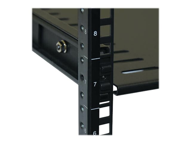 Tripp 4-Post Rack Enclosure Fixed Heavy Duty Toolless Mount Shelf - Rack - Regal - Schwarz - 48.3 cm (19)