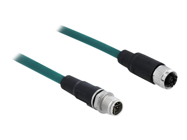 Delock Patch-Kabel - 8 pin M12-X (M) zu 8 pin M12-X (W)