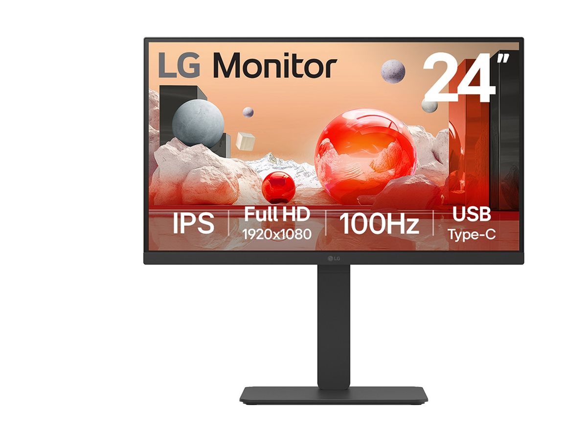 LG 24BA650-B - LCD-Monitor - 61 cm (24) (23.8 sichtbar)