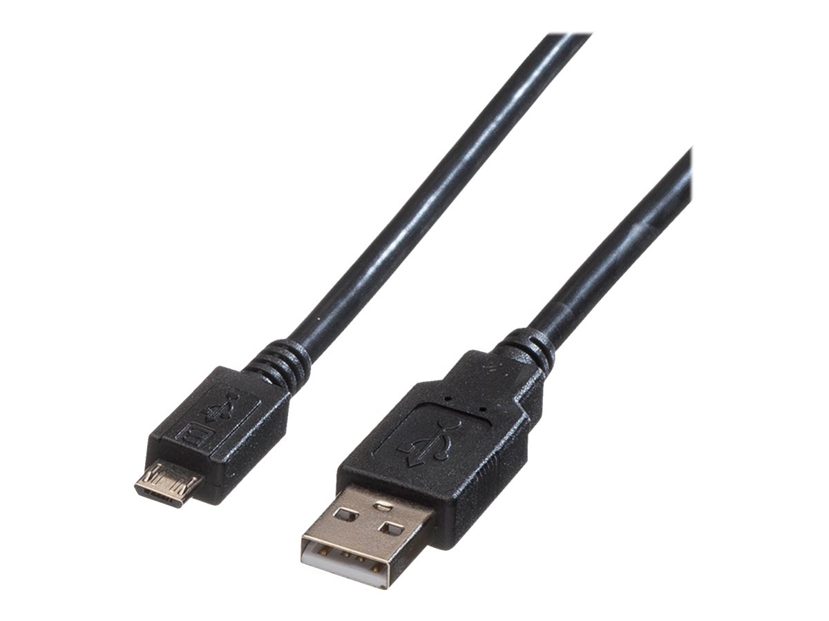 ROLINE USB-Kabel - Micro-USB Typ B (M) zu USB (M)