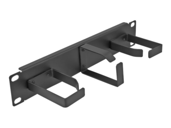 Delock Kabelmanagement - mit 3 Metallhaken (2 x horizontal 1 x vertikal)