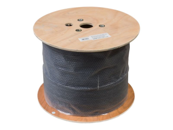 InLine Außen-Verl.-kab. Cat.7a - SFTP (PiMF) 4x2x058 AWG23 - PE-Man. schw.500m