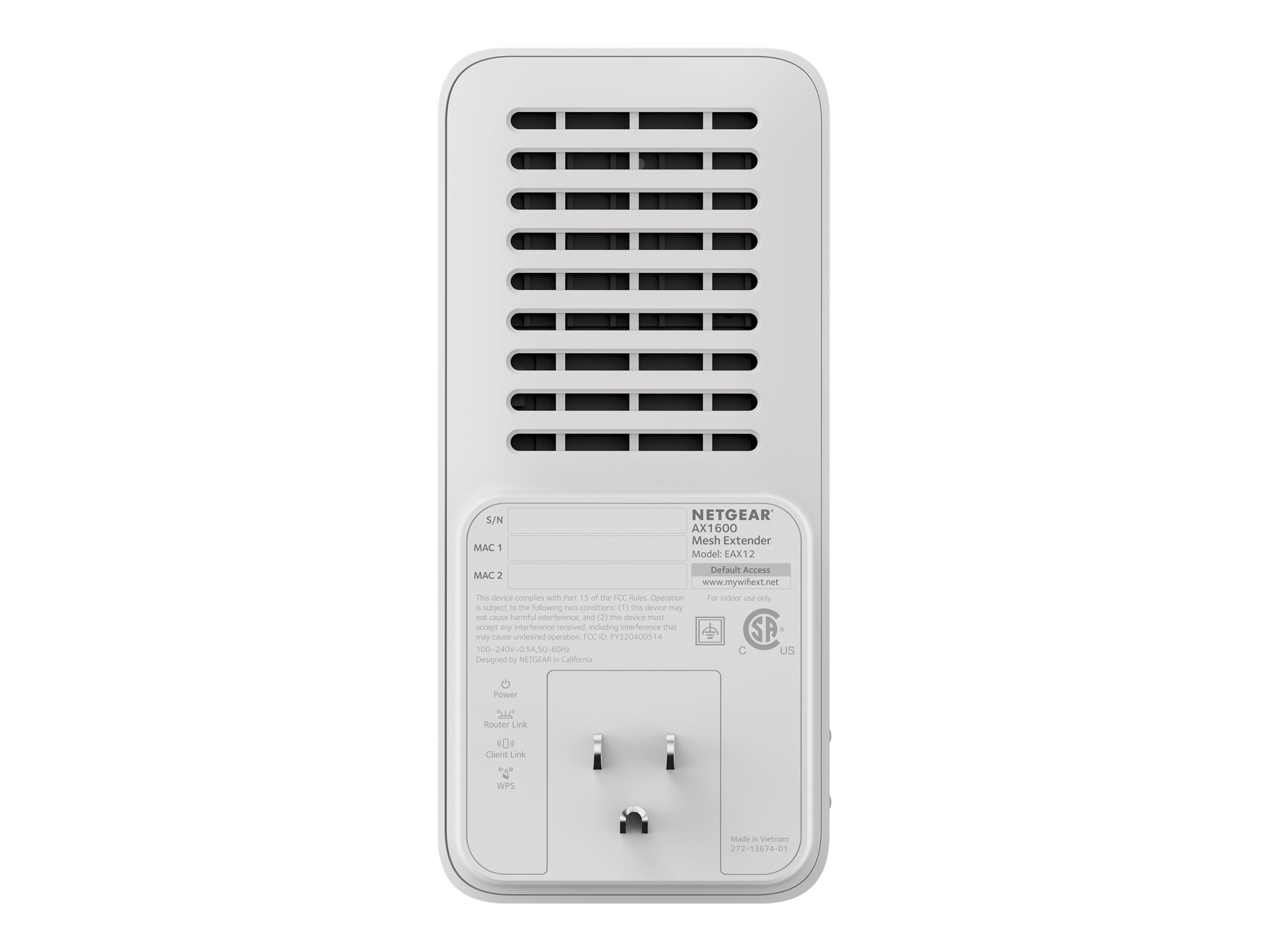 Netgear EAX12 - WLAN-System - (Extender) - Netz 1GbE