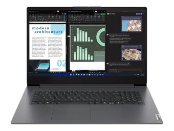 Lenovo V17 G4 IRU 83A2 - 180°-Scharnierdesign - Intel Core i5 13420H  2.1 GHz - kein Betriebssystem - UHD Graphics - 8 GB RAM - 512 GB SSD TLC - 43.9 cm (17.3)