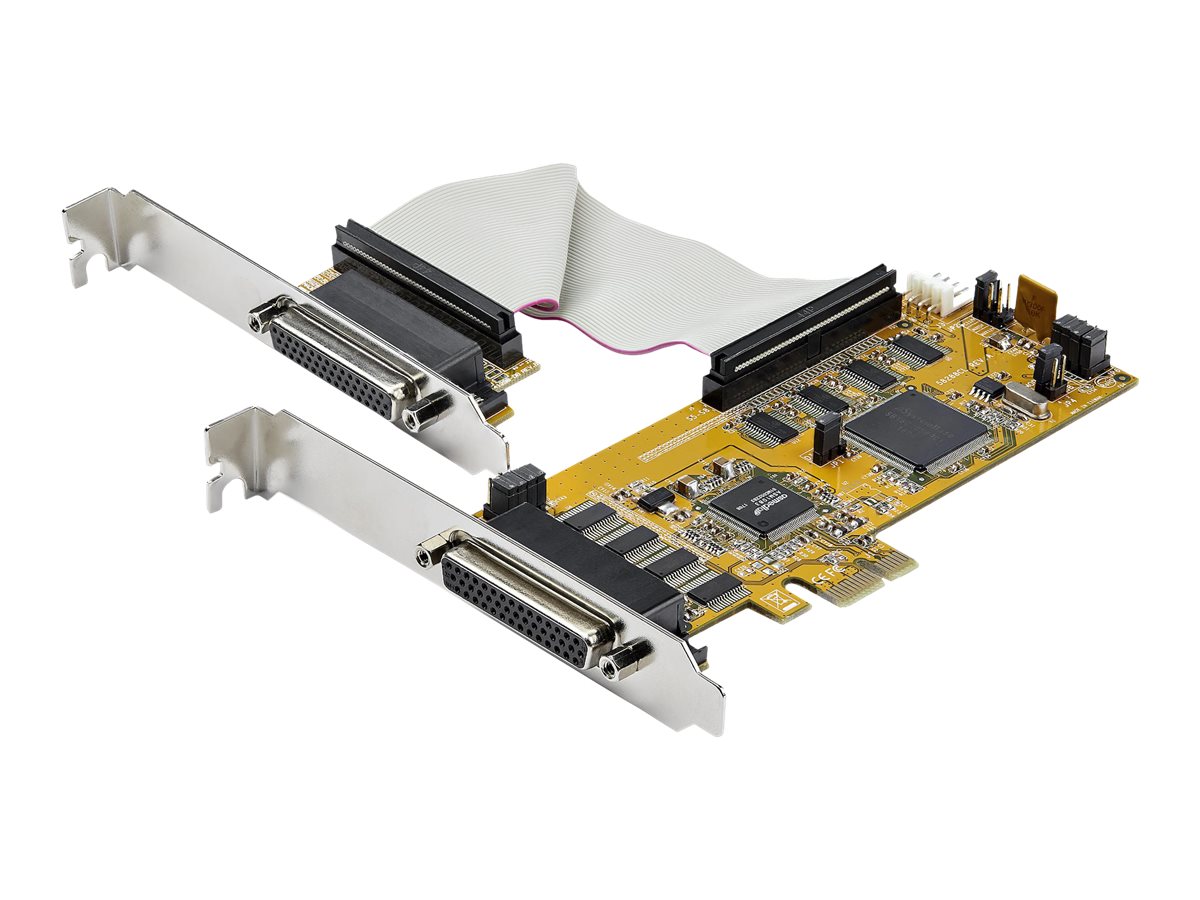 StarTech.com PEX8S1050LP PCI Express Schnittstellenkarte (8 Ports RS232 PCIe low profile 16550 UART  DB9 Serial Card)