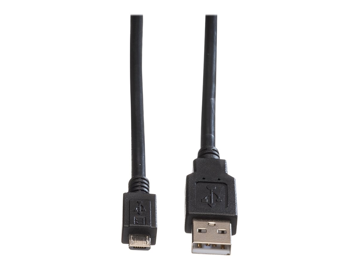 ROLINE USB-Kabel - Micro-USB Typ B (M) zu USB (M)