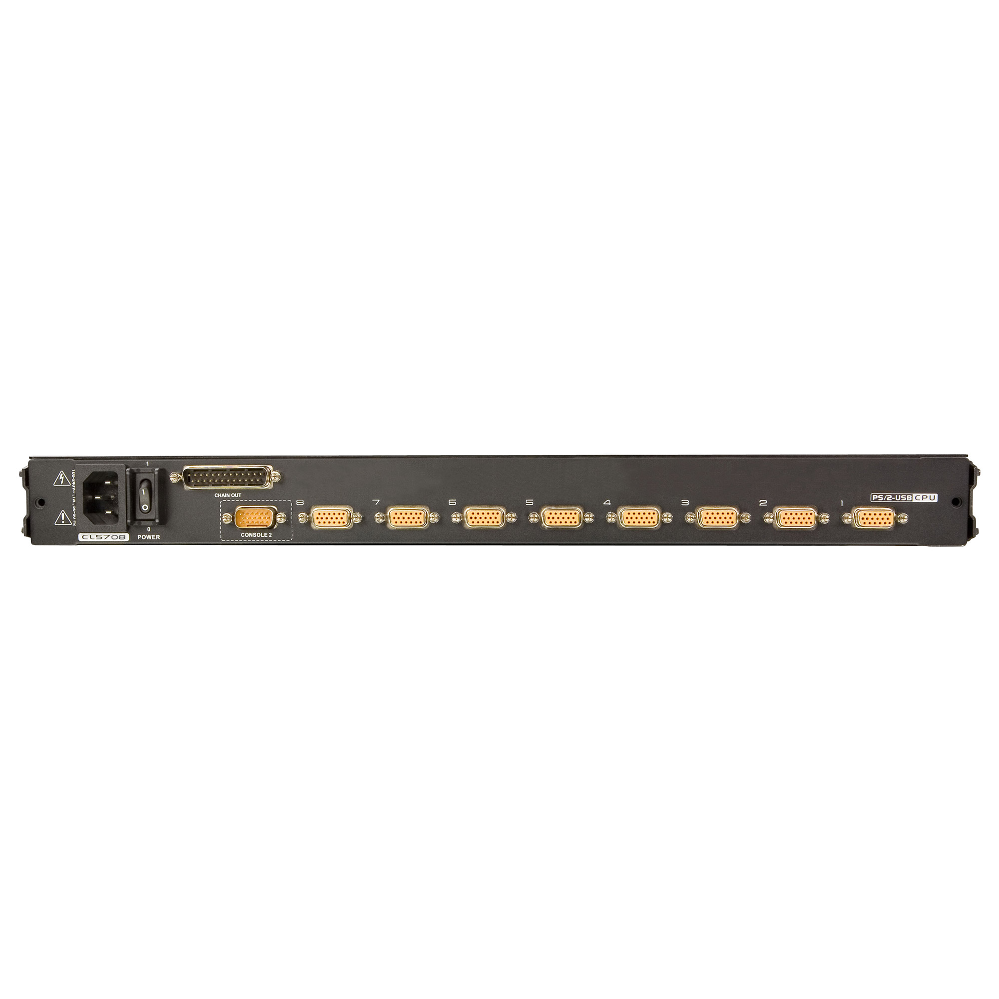 ATEN Slideaway CL5708M - KVM-Konsole mit KVM-Switch - 8 Anschlüsse - PS2 USB - Englisch - 43.2 cm (17)