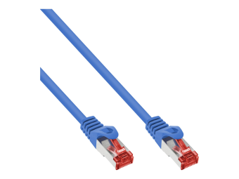 InLine Patchkabel - SFTP (PiMf) - Cat.6 - 250MHz - PVC - CCA - blau - 3m