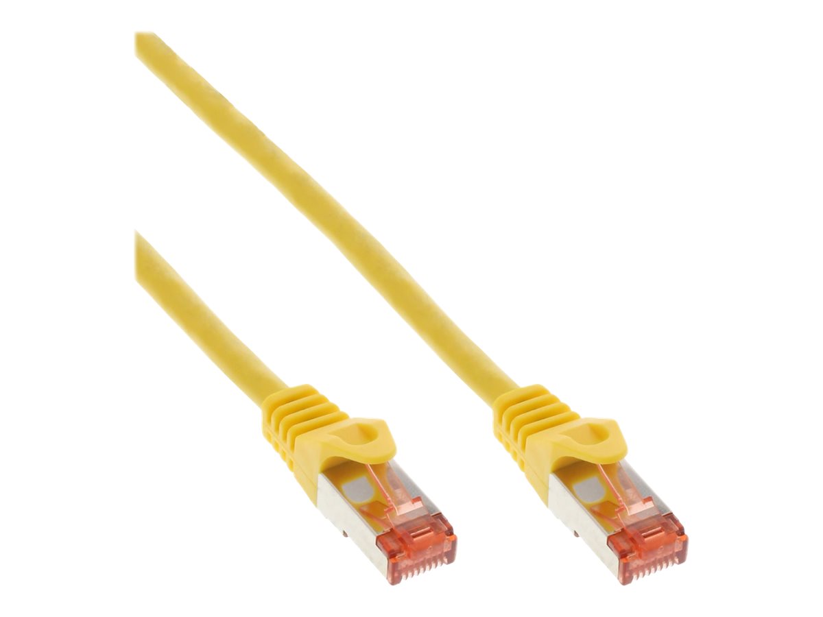 InLine Patchkabel - SFTP (PiMf) - Cat.6 - 250MHz - PVC - CCA - gelb - 05m