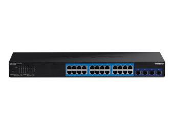 TRENDnet TEG 30284 - Switch - Smart - 24 x 101001000 + 4 x 10 Gigabit SFP+