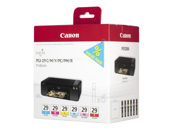 Canon PGI-29 CMYPCPMR Multipack - Gelb Cyan Magenta Rot Photo Cyan Photo Magenta