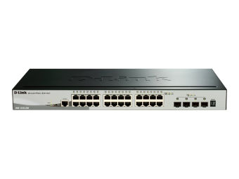 D-Link DGS 1510-28X - Switch - L3 - Smart - 24 x 101001000 + 4 x 10 Gigabit SFP+