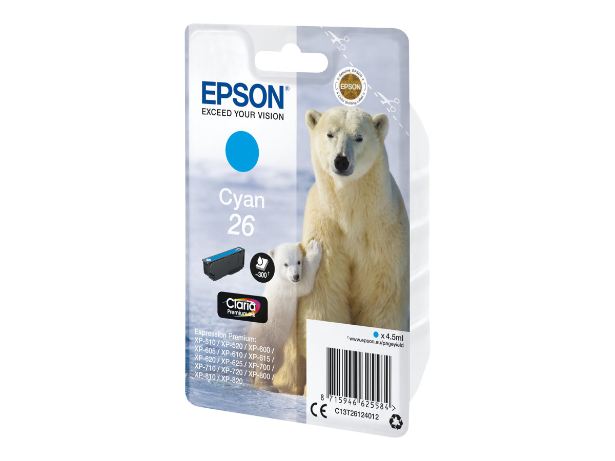 Epson 26 - 4.5 ml - Cyan - Original - Blisterverpackung