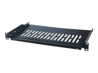LogiLink Rack - Regal - Schwarz RAL 9005 - 1U - 48.3 cm (19)