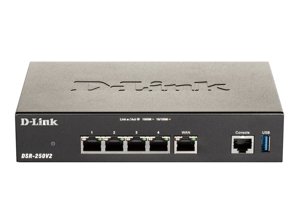 D-Link DSR-250V2 - Router 4-Port-Switch - 1GbE