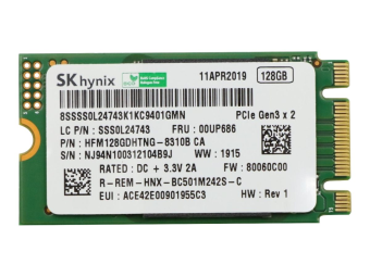 Lenovo SK Hynix - SSD - 128 GB - intern - M.2 2242 - PCIe 3.0 x2 (NVMe)