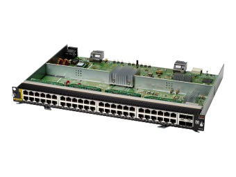 HPE Aruba 6400 48-port 1GbE Class 6 PoE and 4-port SFP56 v2 Module - Switch - L3 - 48 x 101001000 (PoE)