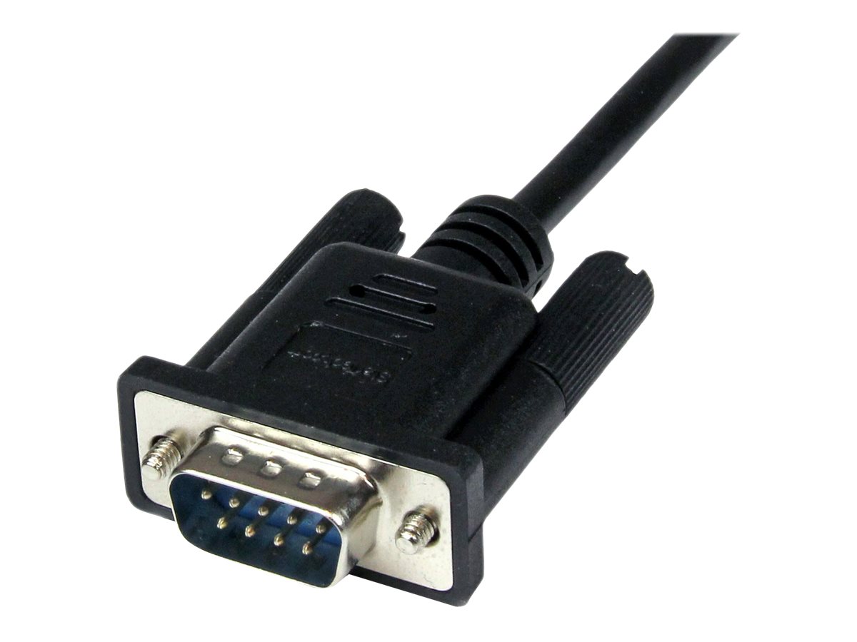 StarTech.com 2m Seriell DB9 RS-232 Nullmodemkabel - Schwarz - SteckerBuchse - 9 Pin Null Modem Kabel - Nullmodemkabel - DB-9 (W)