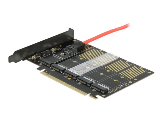 Delock PCI Express x16 Card to 5 x internal M.2 Key B  SATA