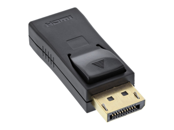 InLine DisplayPort Adapter - DP auf HDMI - 4K2K - mit Audio - schwarz