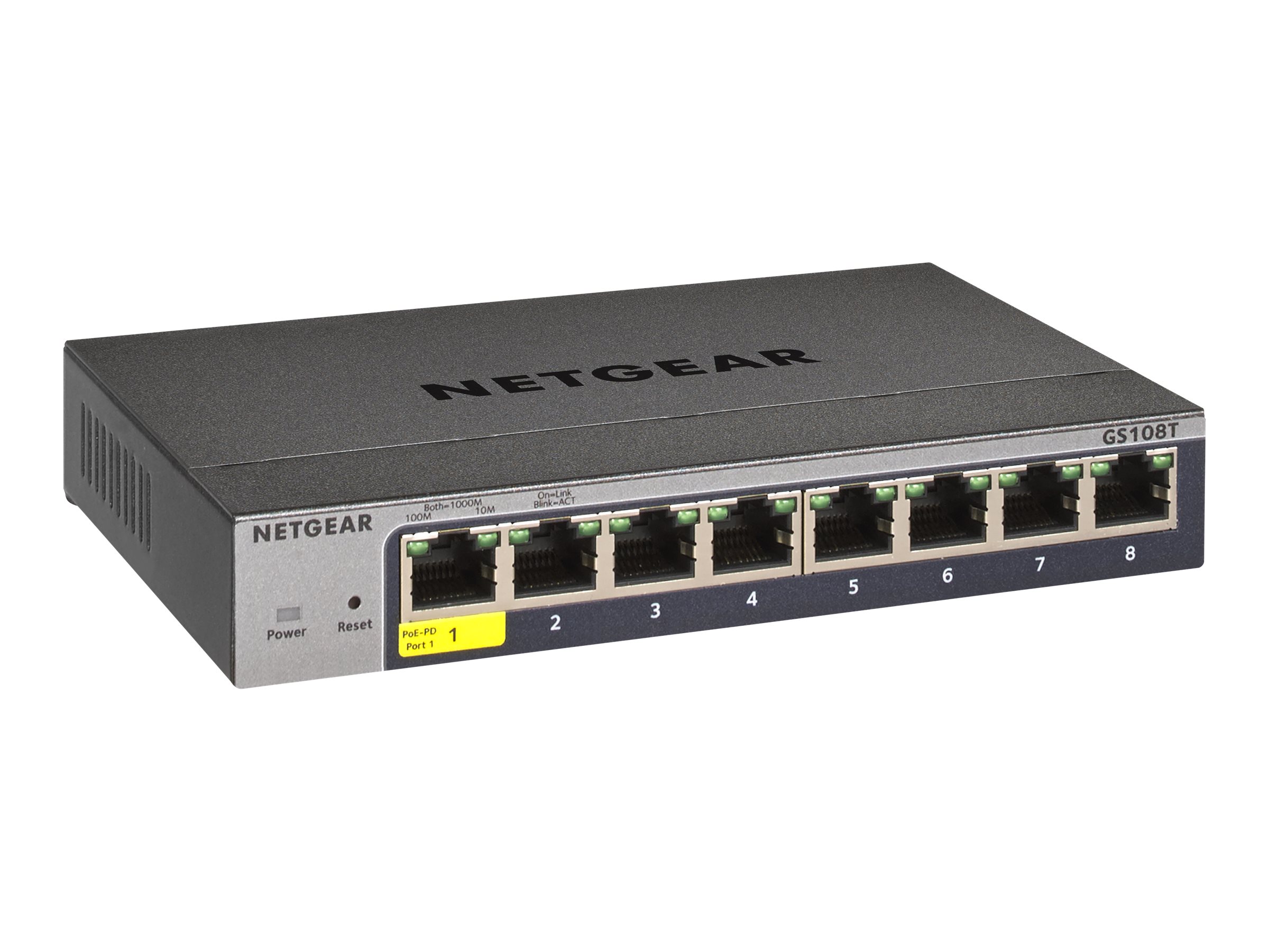 Netgear Smart GS108Tv3 - Switch - Smart - 8 x 101001000