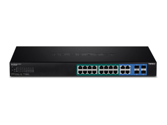 TRENDnet TPE 1620WSF - Switch - L2+ - Smart - 16 x 101001000 (PoE+)