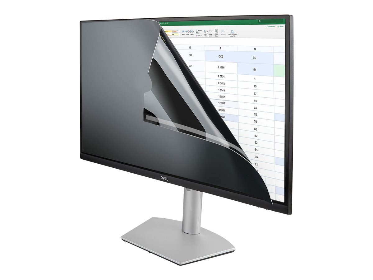 StarTech.com 28-inch 169 Computer Monitor Privacy Filter Anti-Glare Privacy Screen with 51% Blue Light Reduction Black-out Monitor Screen Protector w+- 30 deg. Viewing Angle Matte and Glossy Sides (2869-PRIVACY-SCREEN)