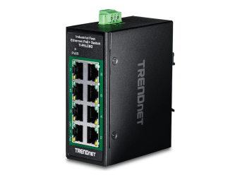 TRENDnet TI-PELC80 - Version V1.xR - Switch - industrial mini - 8 x 10100 (PoE+)
