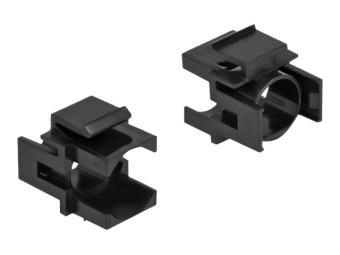 Delock Keystone cover - Gehäuse mit modularen Einsätzen - Schwarz (Packung mit 4)