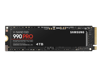 Samsung 990 PRO MZ-V9P4T0BW - SSD - verschlüsselt - 4 TB - intern - M.2 2280 - PCIe 4.0 x4 (NVMe)