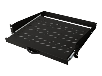 DIGITUS Ausziehbarer Fachboden zum Festeinbau an den vorderen 483 mm (19)-Profilschienen