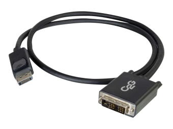 C2G 2m DisplayPort to Single Link DVI-D Adapter Cable MM - DP to DVI - Black - DisplayPort-Kabel - DisplayPort (M)