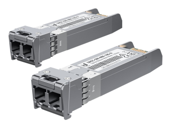 Ubiquiti SFP (Mini-GBIC)-Transceiver-Modul - 10GbE - LC Multi-Mode - bis zu 300 m (Packung mit 2)