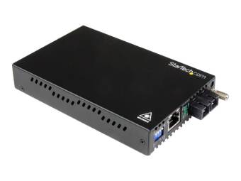 StarTech.com 1000 Mbits Gigabit Ethernet Netzwerk LWL  Glasfaser SC Single Mode Medienkonverter 40 km