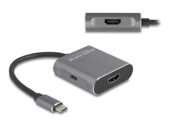 Delock Video-Audio-Splitter - 1 x USB-C + 2 x HDMI