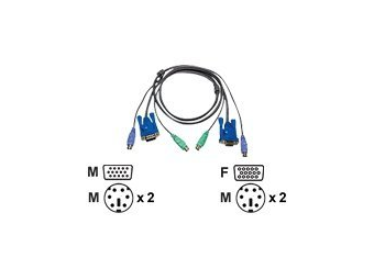 ATEN 2L-5002PC - Tastatur-  Video-  Maus- (KVM-)