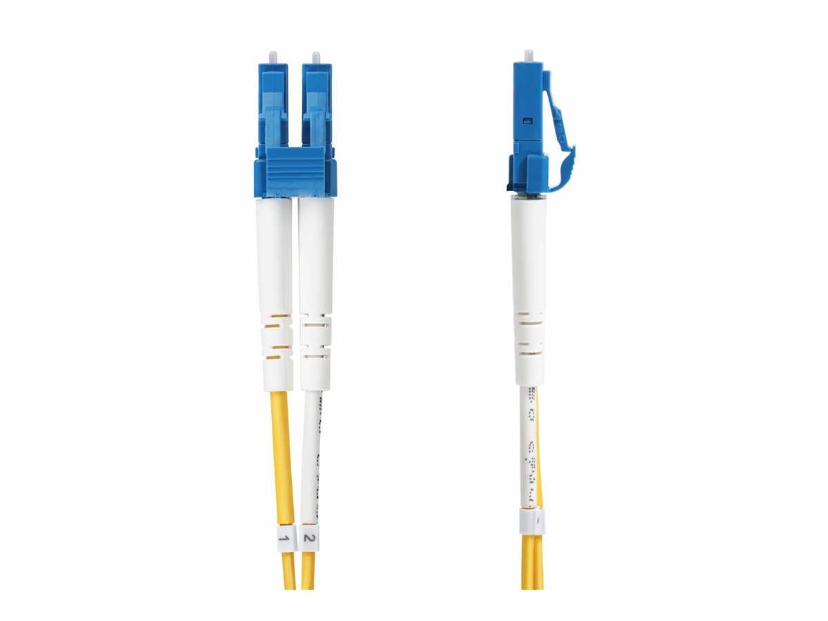 StarTech.com 6m (19.7ft) LC to LC (UPC) OS2 Single Mode Duplex Fiber Optic Cable 9125µm Laser Optimized 10G Bend Insensitive Low Insertion Loss - LSZH Fiber Patch Cord (SMDOS2LCLC6M)