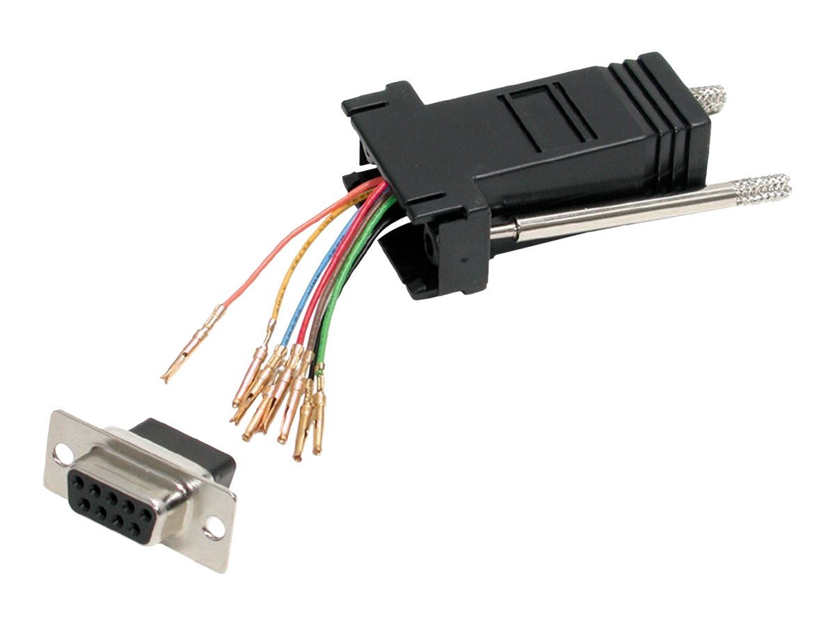 StarTech.com DB9 auf RJ45 Modular Adapter - BuBu - Serieller Adapter - DB-9 (W)