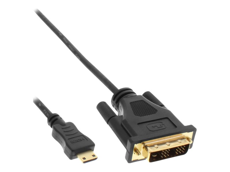 InLine Adapterkabel - DVI-D männlich zu 19 pin mini HDMI Type C männlich