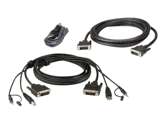ATEN 2L-7D02UDX3 - Tastatur-  Video-  Maus- (KVM-)