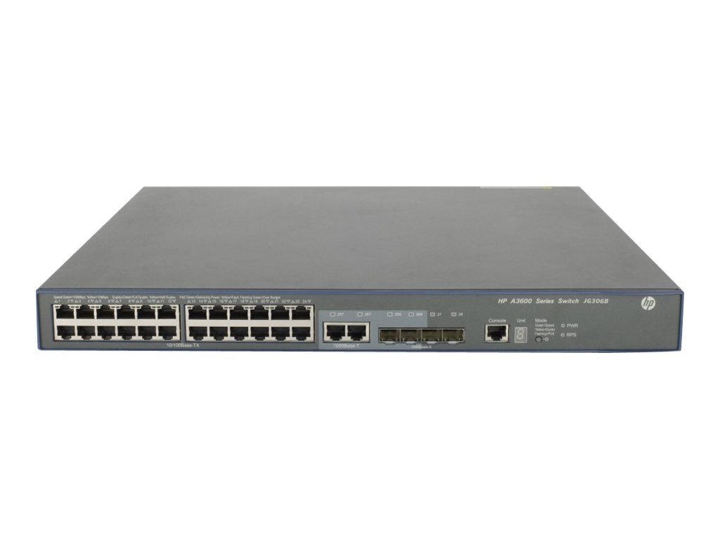 HPE 3600-24-PoE+ v2 SI - Switch - managed - 24 x 10100 (PoE+)