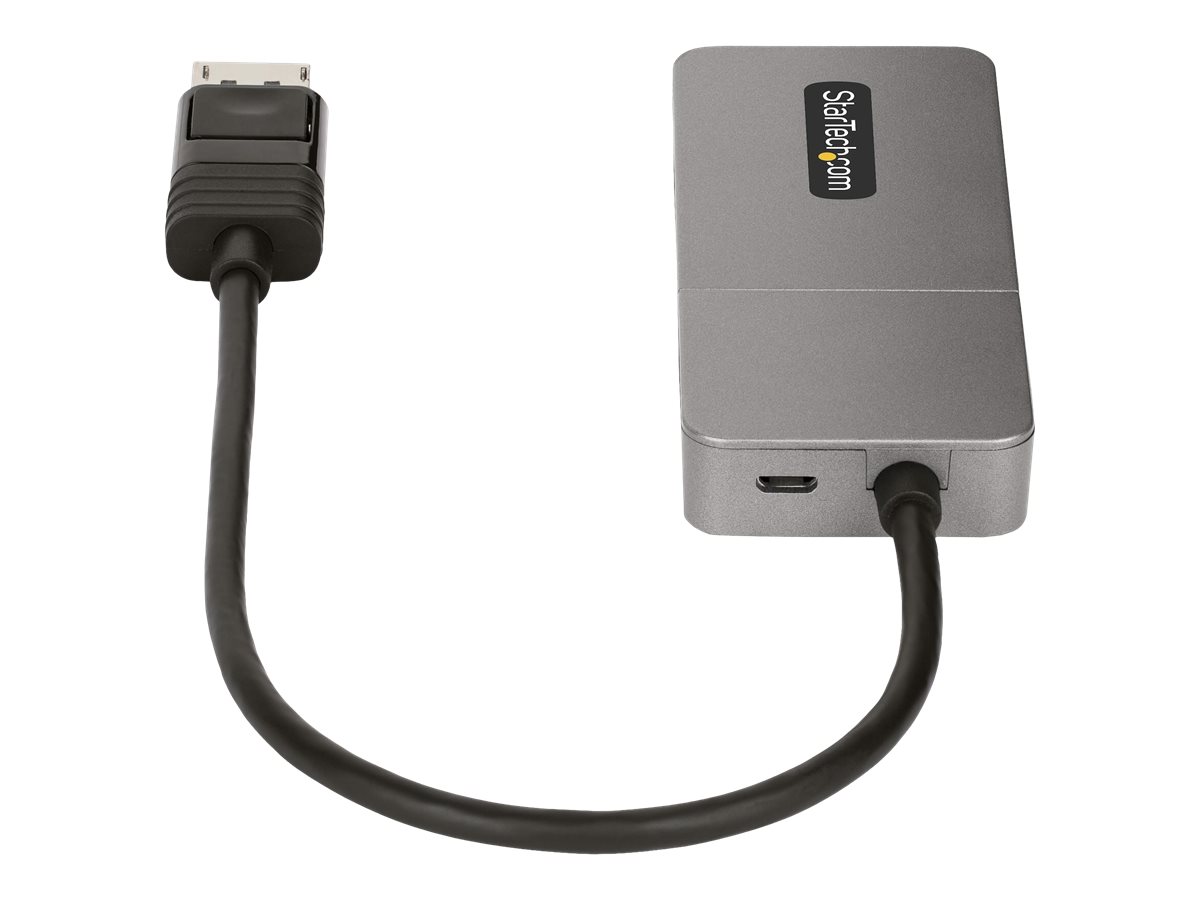 StarTech.com 3-Port MST Hub DisplayPort to Triple HDMI Monitors 4K 60Hz DP 1.4 Multi-Monitor Video Adapter with 1ft (30cm)