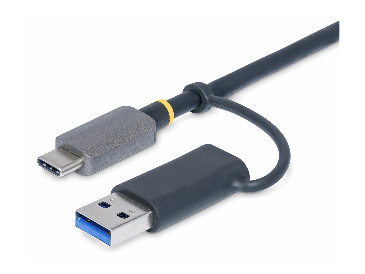 StarTech.com USB 3.0 Multi-Media Memory Card Reader SDmicroSDCompactFlash Card Reader Portable USB 5Gbps Card Adapter External USB-C Card Reader with Attached USB-A Adapter - Works with Any Operating System (FCREADMICRO3V2)