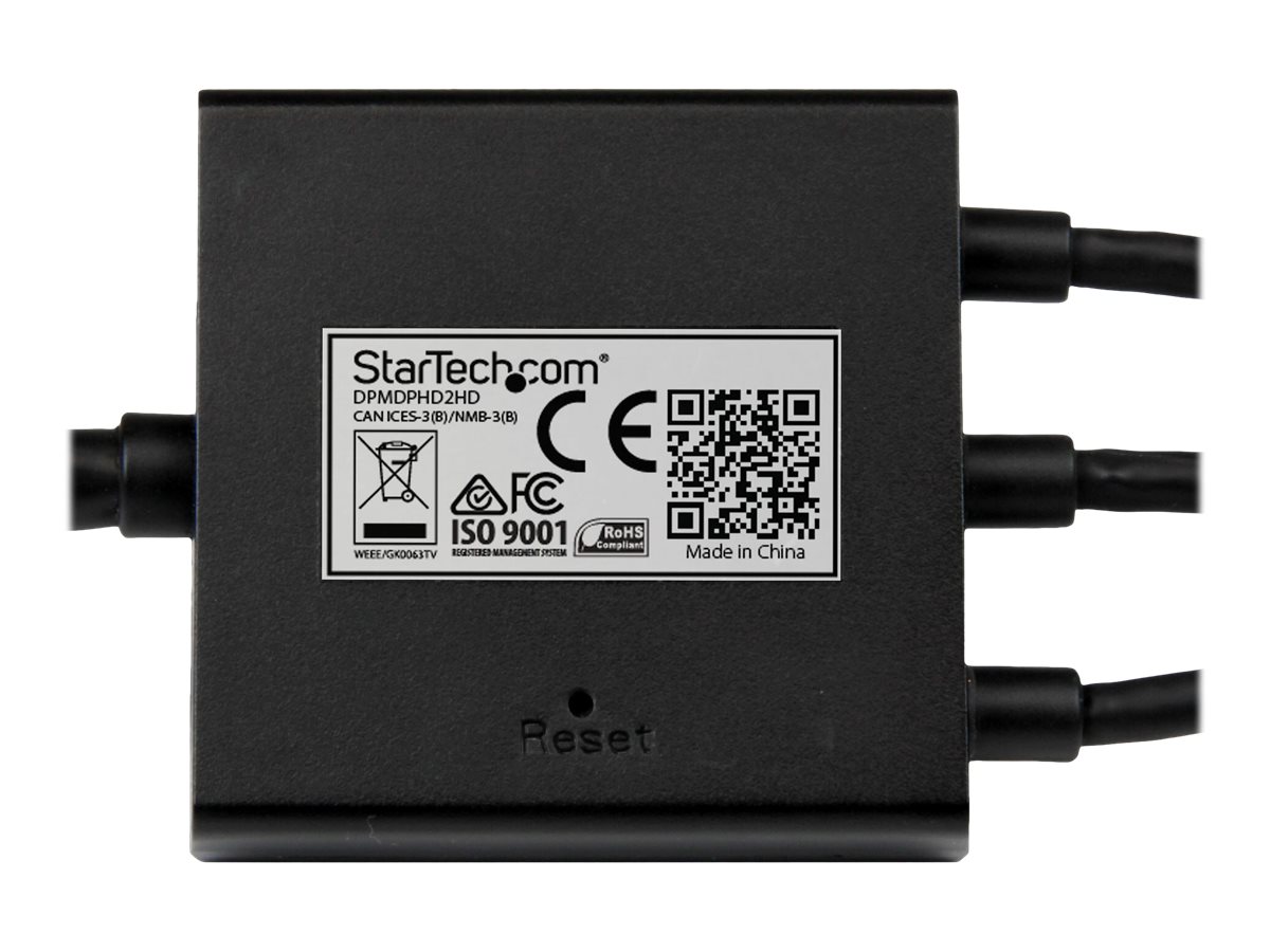 StarTech.com 2m HDMI DisplayPort oder Mini DisplayPort auf HDMI Konverter Kabel - HDMI DP oder Mini DP zu HDMI Adapterkabel - Videoadapter - HDMI DisplayPort Mini DisplayPort männlich zu HDMI Mikro-USB Typ B (nur Strom)