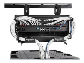 APC Data Distribution Cable - Rack-Kabelführungsrahmen - Schwarz - 4U - 48.3 cm (19)