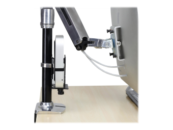 Ergotron Mini-PC-Halterung - unter Tisch montierbar Pfosten montierbar an Wandschiene montierbar VESA-Halterung montierter